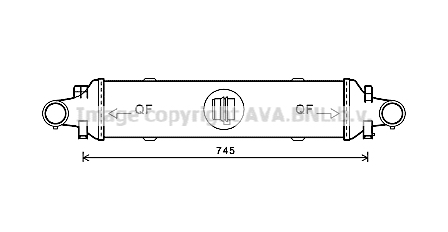 Intercooler, compresor MSA4593 AVA QUALITY COOLING - Turbocompressor Intercooler, compresor MSA4593 AVA QUALITY COOLING - Turbocompressor