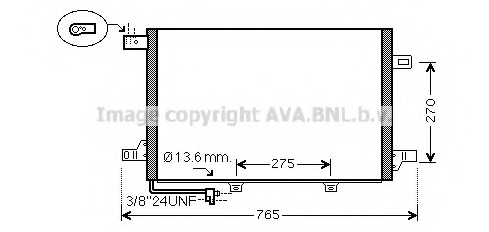 Condensator, climatizare MSA5579 AVA QUALITY COOLING - Radiator clima Condensator, climatizare MSA5579 AVA QUALITY COOLING - Radiator clima