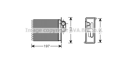 Schimbator caldura, incalzire habitaclu MSA6400 AVA QUALITY COOLING - Schimbator caldura Schimbator caldura, incalzire habitaclu MSA6400 AVA QUALITY COOLING - Schimbator caldura