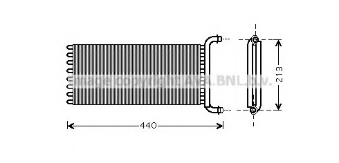 Schimbator caldura, incalzire habitaclu MSA6441 AVA QUALITY COOLING - Schimbator caldura Schimbator caldura, incalzire habitaclu MSA6441 AVA QUALITY COOLING - Schimbator caldura