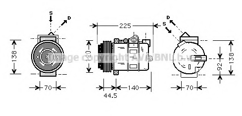 Compresor, climatizare MSAK369 AVA QUALITY COOLING - Compresor/piese Compresor, climatizare MSAK369 AVA QUALITY COOLING - Compresor/piese
