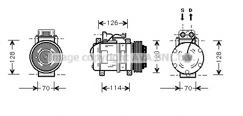 Compresor, climatizare MSK274 AVA QUALITY COOLING - Compresor/piese Compresor, climatizare MSK274 AVA QUALITY COOLING - Compresor/piese