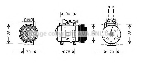Compresor, climatizare MSK275 AVA QUALITY COOLING - Compresor/piese Compresor, climatizare MSK275 AVA QUALITY COOLING - Compresor/piese