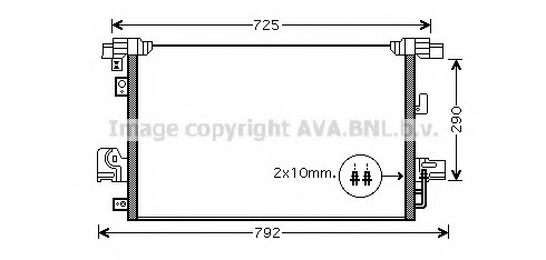 Condensator, climatizare MT5210 AVA QUALITY COOLING - Radiator clima Condensator, climatizare MT5210 AVA QUALITY COOLING - Radiator clima