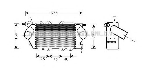 Intercooler, compresor OL4269 AVA QUALITY COOLING - Turbocompressor Intercooler, compresor OL4269 AVA QUALITY COOLING - Turbocompressor