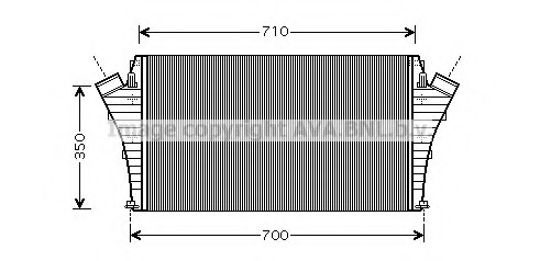 Intercooler, compresor OL4360 AVA QUALITY COOLING - Turbocompressor Intercooler, compresor OL4360 AVA QUALITY COOLING - Turbocompressor