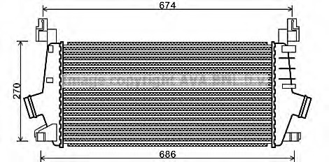 Intercooler, compresor OL4548 AVA QUALITY COOLING - Turbocompressor Intercooler, compresor OL4548 AVA QUALITY COOLING - Turbocompressor