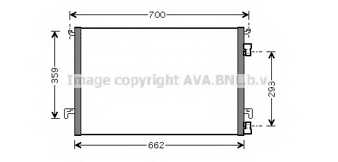 Condensator, climatizare OL5334 AVA QUALITY COOLING - Radiator clima Condensator, climatizare OL5334 AVA QUALITY COOLING - Radiator clima