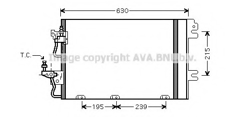 Condensator, climatizare OL5366 AVA QUALITY COOLING - Radiator clima Condensator, climatizare OL5366 AVA QUALITY COOLING - Radiator clima