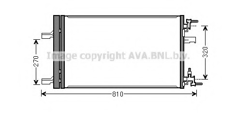 Condensator, climatizare OL5499 AVA QUALITY COOLING - Radiator clima Condensator, climatizare OL5499 AVA QUALITY COOLING - Radiator clima
