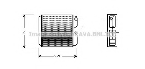 Schimbator caldura, incalzire habitaclu OL6243 AVA QUALITY COOLING - Schimbator caldura Schimbator caldura, incalzire habitaclu OL6243 AVA QUALITY COOLING - Schimbator caldura