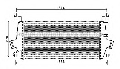 Intercooler, compresor OLA4548 AVA QUALITY COOLING - Turbocompressor Intercooler, compresor OLA4548 AVA QUALITY COOLING - Turbocompressor