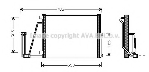 Condensator, climatizare OLA5265 AVA QUALITY COOLING - Radiator clima Condensator, climatizare OLA5265 AVA QUALITY COOLING - Radiator clima