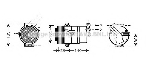 Compresor, climatizare OLAK428 AVA QUALITY COOLING - Compresor/piese Compresor, climatizare OLAK428 AVA QUALITY COOLING - Compresor/piese