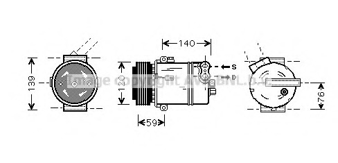 Compresor, climatizare OLK409 AVA QUALITY COOLING - Compresor/piese Compresor, climatizare OLK409 AVA QUALITY COOLING - Compresor/piese