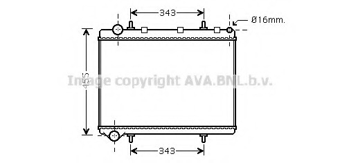Radiator, racire motor PE2259 AVA QUALITY COOLING - Radiator apa/piese Radiator, racire motor PE2259 AVA QUALITY COOLING - Radiator apa/piese