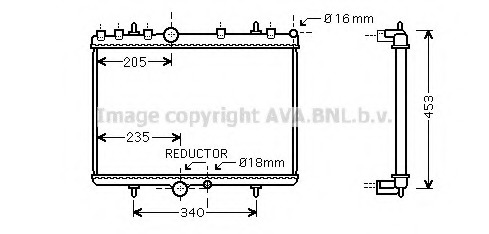 Radiator, racire motor PE2269 AVA QUALITY COOLING - Radiator apa/piese Radiator, racire motor PE2269 AVA QUALITY COOLING - Radiator apa/piese