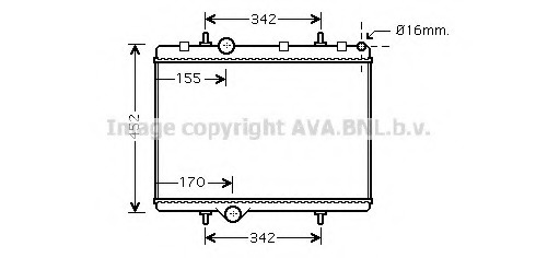 Radiator, racire motor PE2281 AVA QUALITY COOLING - Radiator apa/piese Radiator, racire motor PE2281 AVA QUALITY COOLING - Radiator apa/piese