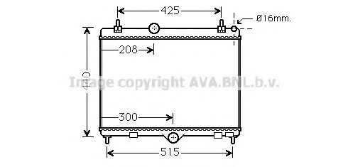 Radiator, racire motor PE2358 AVA QUALITY COOLING - Radiator apa/piese Radiator, racire motor PE2358 AVA QUALITY COOLING - Radiator apa/piese