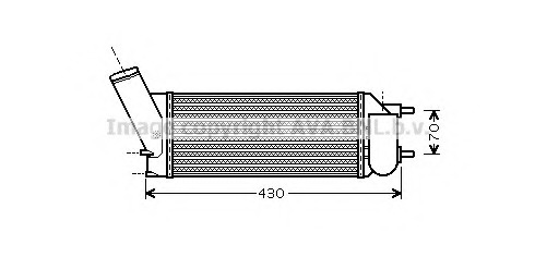 Intercooler, compresor PE4335 AVA QUALITY COOLING - Turbocompressor Intercooler, compresor PE4335 AVA QUALITY COOLING - Turbocompressor
