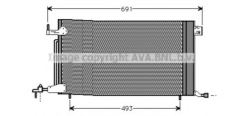 Condensator, climatizare PE5186 AVA QUALITY COOLING - Radiator clima Condensator, climatizare PE5186 AVA QUALITY COOLING - Radiator clima