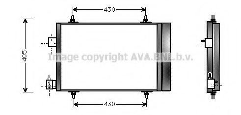 Condensator, climatizare PE5193 AVA QUALITY COOLING - Radiator clima Condensator, climatizare PE5193 AVA QUALITY COOLING - Radiator clima