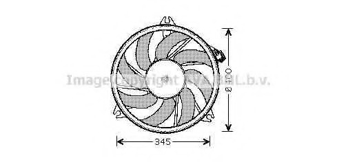 Ventilator, radiator PE7520 AVA QUALITY COOLING - Ventilator radiator