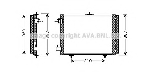 Condensator, climatizare PEA5295 AVA QUALITY COOLING - Radiator clima Condensator, climatizare PEA5295 AVA QUALITY COOLING - Radiator clima