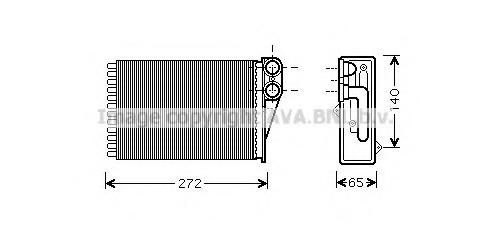 Schimbator caldura, incalzire habitaclu PEA6292 AVA QUALITY COOLING - Schimbator caldura Schimbator caldura, incalzire habitaclu PEA6292 AVA QUALITY COOLING - Schimbator caldura