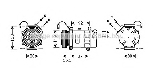 Compresor, climatizare PEK036 AVA QUALITY COOLING - Compresor/piese Compresor, climatizare PEK036 AVA QUALITY COOLING - Compresor/piese
