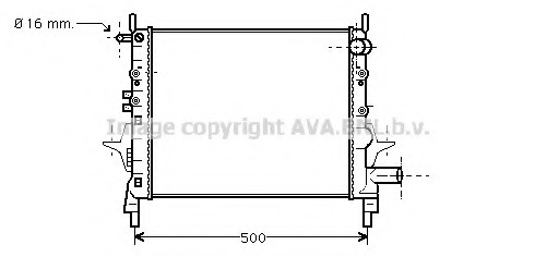 Radiator, racire motor RT2217 AVA QUALITY COOLING - Radiator apa/piese Radiator, racire motor RT2217 AVA QUALITY COOLING - Radiator apa/piese
