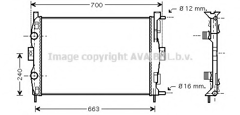 Radiator, racire motor RT2306 AVA QUALITY COOLING - Radiator apa/piese Radiator, racire motor RT2306 AVA QUALITY COOLING - Radiator apa/piese