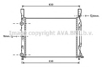 Radiator, racire motor RT2469 AVA QUALITY COOLING - Radiator apa/piese Radiator, racire motor RT2469 AVA QUALITY COOLING - Radiator apa/piese