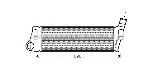 Intercooler, compresor RT4316 AVA QUALITY COOLING - Turbocompressor Intercooler, compresor RT4316 AVA QUALITY COOLING - Turbocompressor