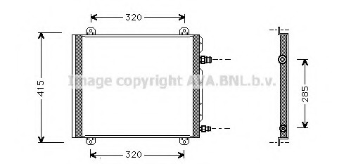 Condensator, climatizare RT5235 AVA QUALITY COOLING - Radiator clima Condensator, climatizare RT5235 AVA QUALITY COOLING - Radiator clima