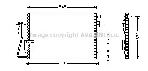 Condensator, climatizare RT5275 AVA QUALITY COOLING - Radiator clima Condensator, climatizare RT5275 AVA QUALITY COOLING - Radiator clima