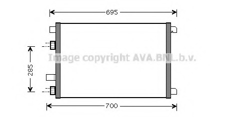 Condensator, climatizare RT5305 AVA QUALITY COOLING - Radiator clima Condensator, climatizare RT5305 AVA QUALITY COOLING - Radiator clima