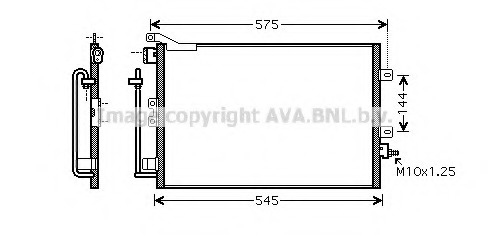 Condensator, climatizare RT5417 AVA QUALITY COOLING - Radiator clima Condensator, climatizare RT5417 AVA QUALITY COOLING - Radiator clima