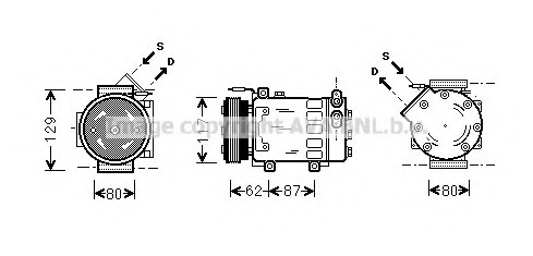 Compresor, climatizare RTK076 AVA QUALITY COOLING - Compresor/piese Compresor, climatizare RTK076 AVA QUALITY COOLING - Compresor/piese