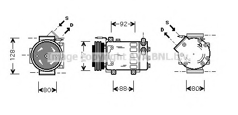 Compresor, climatizare RTK285 AVA QUALITY COOLING - Compresor/piese Compresor, climatizare RTK285 AVA QUALITY COOLING - Compresor/piese
