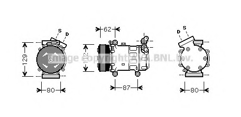 Compresor, climatizare RTK331 AVA QUALITY COOLING - Compresor/piese Compresor, climatizare RTK331 AVA QUALITY COOLING - Compresor/piese