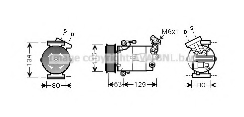 Compresor, climatizare RTK384 AVA QUALITY COOLING - Compresor/piese Compresor, climatizare RTK384 AVA QUALITY COOLING - Compresor/piese