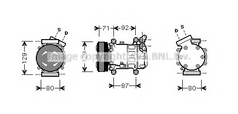 Compresor, climatizare RTK401 AVA QUALITY COOLING - Compresor/piese Compresor, climatizare RTK401 AVA QUALITY COOLING - Compresor/piese