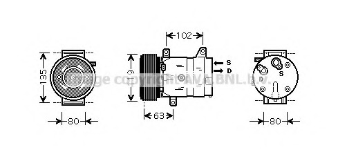 Compresor, climatizare RTK440 AVA QUALITY COOLING - Compresor/piese Compresor, climatizare RTK440 AVA QUALITY COOLING - Compresor/piese