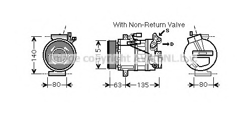 Compresor, climatizare RTK487 AVA QUALITY COOLING - Compresor/piese Compresor, climatizare RTK487 AVA QUALITY COOLING - Compresor/piese
