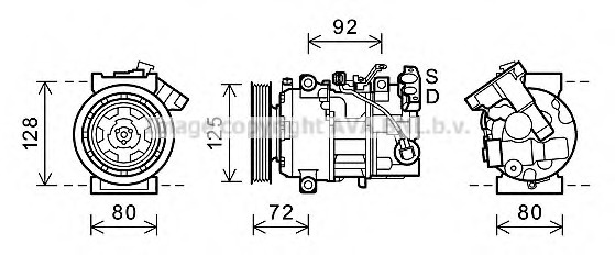 Compresor, climatizare RTK489 AVA QUALITY COOLING - Compresor/piese Compresor, climatizare RTK489 AVA QUALITY COOLING - Compresor/piese