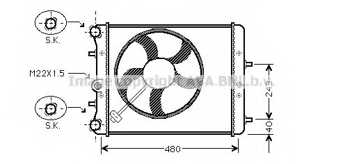Radiator, racire motor SA2013 AVA QUALITY COOLING - Radiator apa/piese Radiator, racire motor SA2013 AVA QUALITY COOLING - Radiator apa/piese