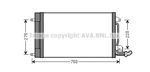 Condensator, climatizare STA5038 AVA QUALITY COOLING - Radiator clima Condensator, climatizare STA5038 AVA QUALITY COOLING - Radiator clima