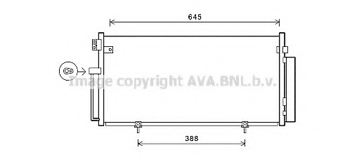 Condensator, climatizare SU5078 AVA QUALITY COOLING - Radiator clima Condensator, climatizare SU5078 AVA QUALITY COOLING - Radiator clima