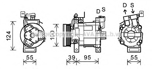 Compresor, climatizare SUK085 AVA QUALITY COOLING - Compresor/piese Compresor, climatizare SUK085 AVA QUALITY COOLING - Compresor/piese